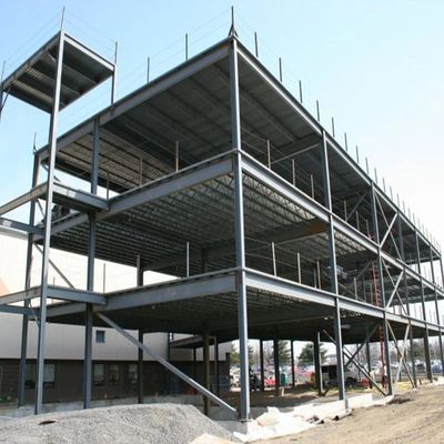 ساختمان انبار فولاد سبک ساخته شده ساخت ساخت دو طبقه فولاد