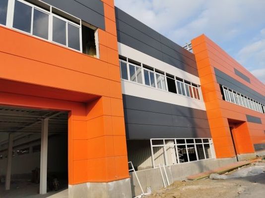 کارگاه ساختمانی فولادی سنگین با ساختار انعطاف پذیر ساختمان های کارگاه فلزی
