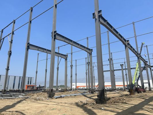 ساختمان های کارخانه فولاد مقاوم در برابر آتش ساختارهای فلزی صنعتی