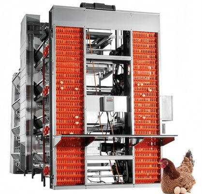 نوع باتری لایه ای قفس مرغ اتوماتیک تجهیزات پرورش مرغ مرغ